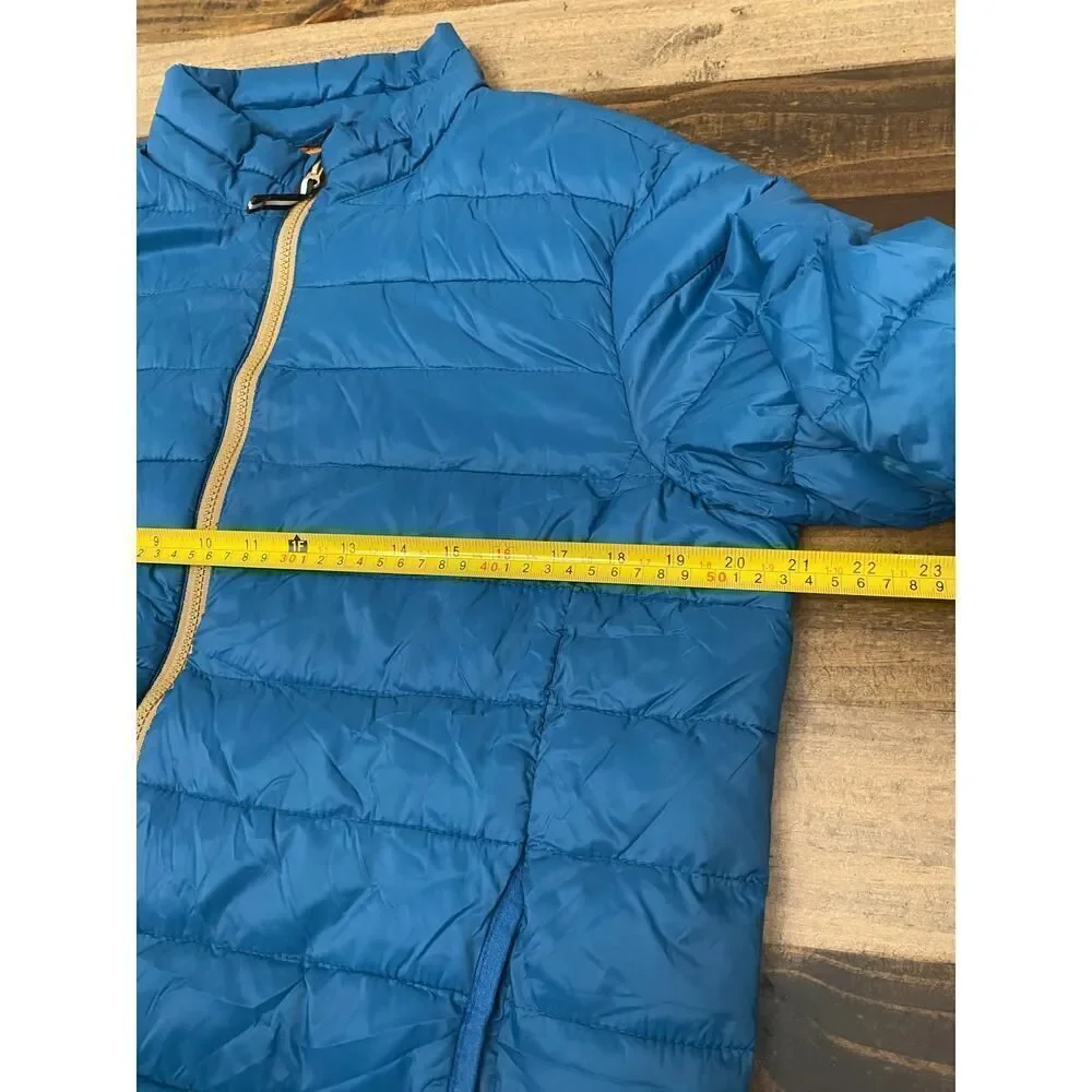 Old Navy Water Resistant Travel Quilted Jacket Blue Gorp Core Nylon Men's Size S